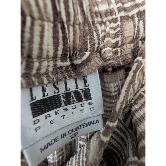 Vintage Leslie Fay Suit Women's Career Short Sleeve Jacket, Scarf & Skirt 12P - Picture 8 of 9